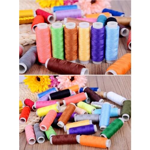 1-39pcs 200yards Sewing Thread Polyester Embroidery Thread Set Strong And Durable Sewing Threads Needlework For Hand Machines