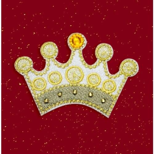 New Crown Embroidery Cloth Sticker DIY Clothing Bag Hat Decoration Accessories Embroidery Label Patch Sticker Girl Creative Gift