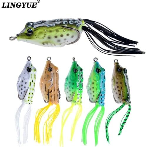 New Arrival 1pcs Fishing Lures 5.5cm/13g Artificial Make Lifelike 6 color Soft Frog Bait Swimbait Wobblers Fishing Tackle