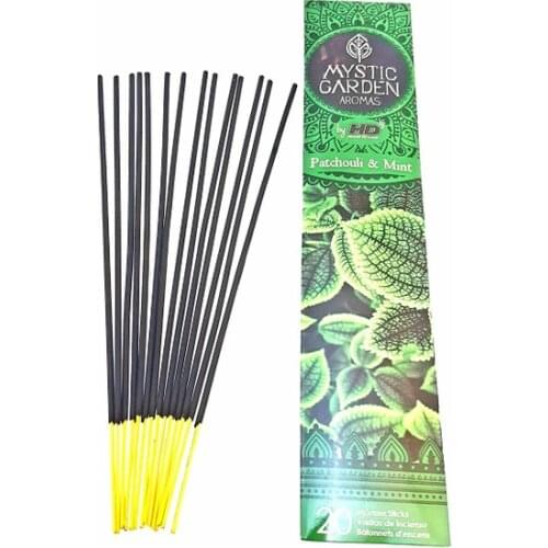Patchouli and Mint Smell 20 Stick Incense candles and scents свечи и ароматы velas y aromas