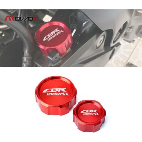 Motorcycle CNC Front & Rear Brake Fluid Cylinder Master Reservoir Cover Cap for Honda CBR1000RR CBR 1000 RR 2004 2005 2006 2007