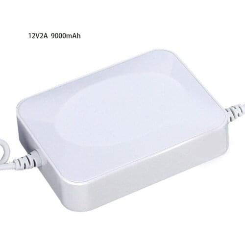 R58A Rechargeable 9000mAh Li-Ion Battery Pack for Router and CCTV Camera,12V2A DC Portable Lithium Ion Battery Bank,White