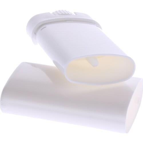 Plastic Empty DIY Oval Lip Balm Tubes Portable Deodorant Containers Clear White Lipstick Fashion Lip Tube Refillable Bottles