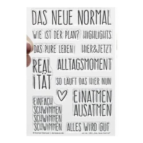 German Words Transparent Clear Silicone Stamp/Seal for DIY scrapbooking/photo album Decorative clear stamp ST0917