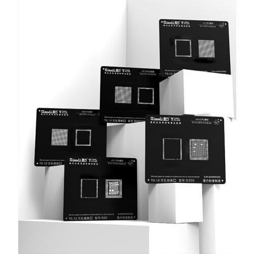 Qianli 3D Stencil CPU Reballing Stencil Kits For A7 A8 A9 A10 A11 A12 CPU IC Chips BGA Motherboard Soldering Repair