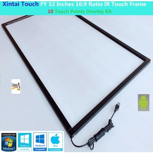Xintai Touch FY 32 Inches 20 Touch Points 16:9 Ratio IR Touch Frame Panel Plug & Play (NO Glass)