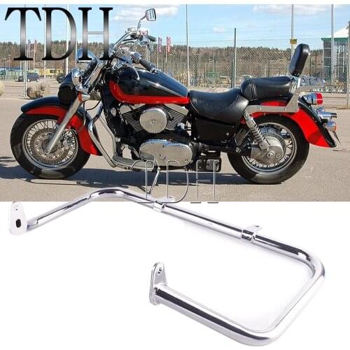 Highway Bumper Engine Guard Crash Bars for Kawasaki 1996-2008 VN1500 VN 1500 Motorcycle 1 1/4'' Engine Frame Protector Chrome