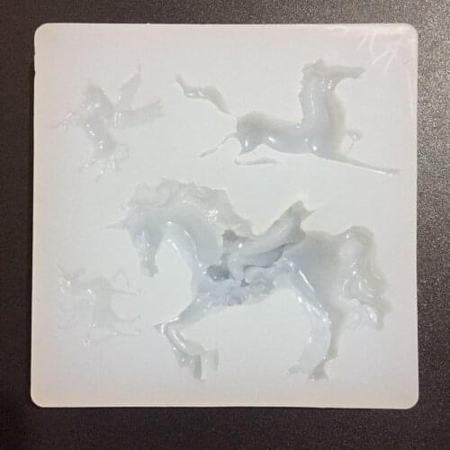 Pegasus Silicone Mold Horse Candy Chocolate Cake Mold Fondant Molds Sugarcraft Cake Decorating Tools Cake Soap Moulds Cake Tools