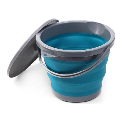 Folding Collapsible Bucket Camping Wash Up Outdoor Office Fishing Barrels with Lid Portable Storage Buckets