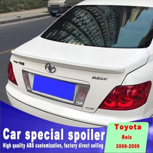 Golden Style high quality ABS spoiler for toyota mark X Reiz spoiler 2006 2007 2008 2009 year customize primer color DIY paint