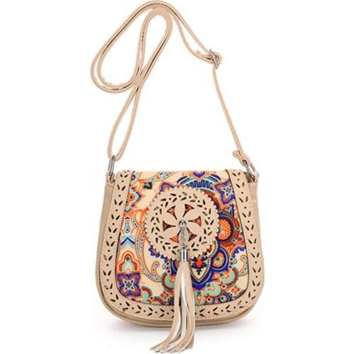 HISUELY National Style Crossbody Bags for Women 2021 New Designer Handbag Tassel Shoulder Bags Ladies Purse Bolsa HOT Sale Q4