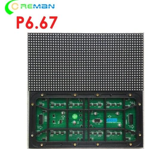 Aliexpress online shopping hub75 led display module p6.67 32x16cm , fixing type rental type led panel 64x64 led cabinet module