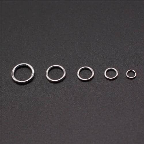 300pcs 3mm 4mm 5mm 6mm 7mm Stainless Steel Jump Rings & Split Ring For DIY Jewelry Making Jewelry Findings & Components