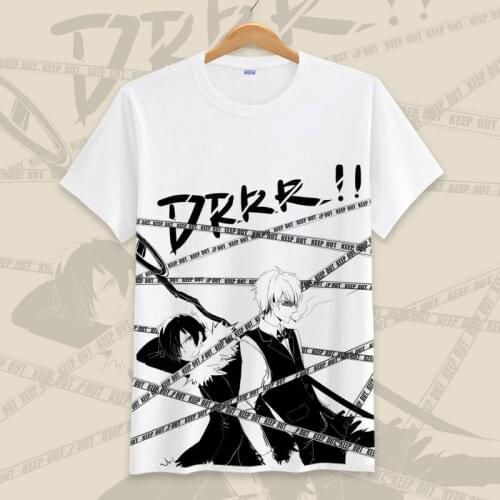 Japanese Anime DuRaRaRa!! Cosplay T Shirt Women/Men Fashion Printed Summer T-Shirt Cartoon Graphic Top Tee tshirt Costume
