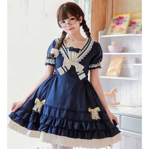 Women Dress Lolita Kawaii Cute Wedding Dress Girl Ball Gown Bow Princess Party Dresses Autumn Cosplay Japanese Style Vestidos