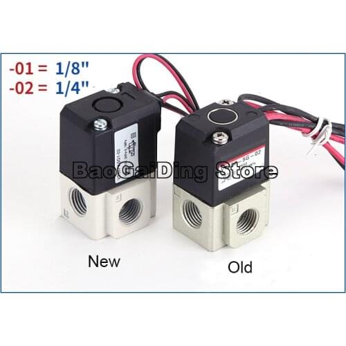 1/8" 1/4" Inch VT307 Series Two Position Three Way High Frequency Solenoid VT307-3G-01/2 VT307-4G-01/2 VT307-5G-01 Vacuum Valve
