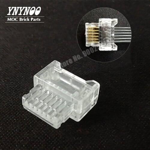 10Pcs/lot Programming Robots Model Building Blocks Education Steam Connector Cabe Parts For LOGO WEDO 2.0 Motors Sensor Toys