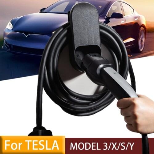 2021 Model3 Car Charging Cable Organizer For Tesla Model 3 S X Y Accessories Wall Mount Connector Bracket Charger Holder