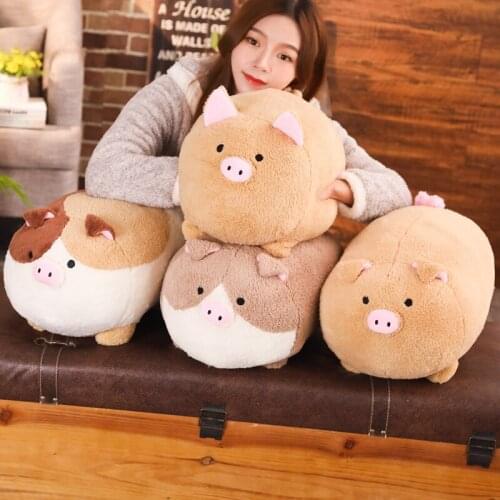 32/50cm New Cute Fat Pig Stuffed Plush Toys Soft Animal Lucky Piggy Hand Warmer Kawaii Kids Appease Doll Girl Valentine Gifts