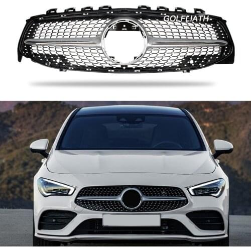 For 2020 New CLA Class diamond Grill W118 cla200 Auto Front car mesh grile 2019-2020 New CLA220 cla180 racing grill