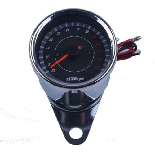 13000 RPM Scooter Motorcycle Analog Tachometer Gauge Night Light Motorcycle Instruments Scooter Speed Indicator
