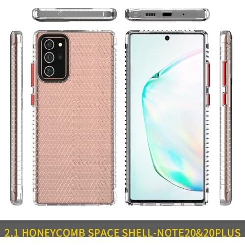 For Samsung S20 Plus Plating PC Case Honeycomb Space Shell for Samsung Galaxy S20 Ultra Note 10 Note 20 Anti-collsion Cover Bag