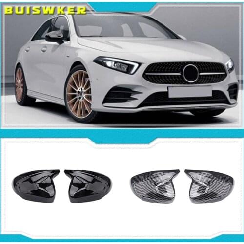 Car Styling Rearview Mirror Cover For Mercedes Benz A Class W177 2018 A180 A200 Modified Mirror Cover Protective Decoration