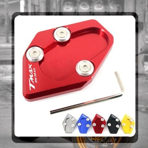 For Yamaha TMAX 530 T MAX TMAX530 XP530 2015 2016 Motorcycle Kickstand Foot Side Stand Extension Pad Support Plate
