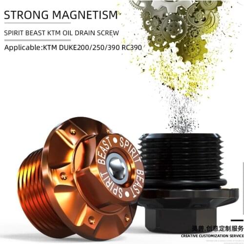 Spirit Beast Motorcycle Magnetic Oil Sump Nut Drain Oil Plug Screw Oil Drain bolt pan screw For KTM DUKE200/250/390 RC390