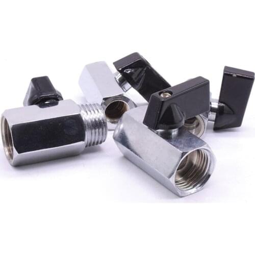1/4" 3/8" 1/2" BSP Female Male Thread Brass Mini Ball Valve Pipe Fitting Connector with Handle