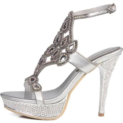 G-sparrow Summer Womens New Shoes Diamond Stiletto High Heel Sandals Gold Silver Purple Black Blue Size 11