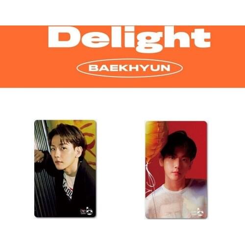 KPOP Bye Baekhyun Transport Card PVC Postcard DELIGHT Baekhyun Bye Baekhyun