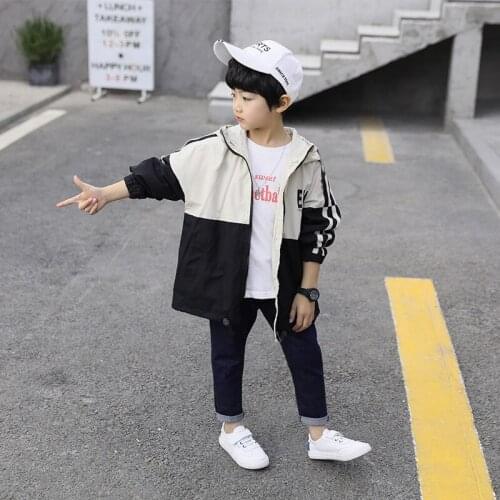 Cool Jacket Spring Autumn Coat Outerwear Top Children Clothes Kids Costume Teenage School Boy Clothing High Quality