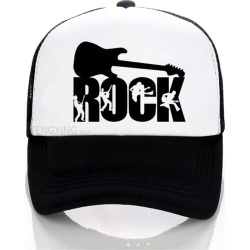 Rock band baseball cap rock hip hop cap Mens snapback hat Letter Casual DJ ROCK dad hat