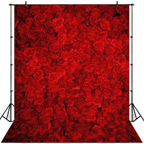 NeoBack 5x7ft Vinyl Cloth New Born Baby Photography Backdrop Red Rose Wedding backdrops Printing Studio Photo backgrounds P1874