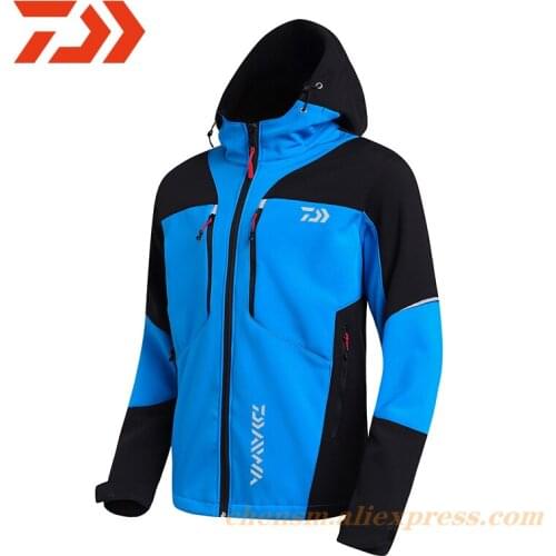 Dawa New Winter Sports Outdoor Jacket Mens Cycling Fishing Hooded Ski Windproof Waterproof Warm Mountaineering Suit
