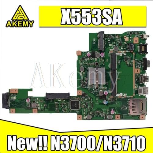New ! Akemy X553SA Motherboard For Asus X553SA X553S X553SA F553S A553S Mainboard 100% test OK W/ N3700/N3710 CPU