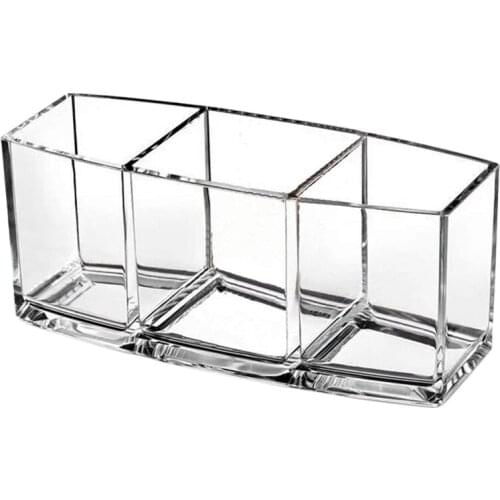 2Pcs Makeup Organizer,Cosmetic Box,Makeup Organizer with 3 Compartmentsto Store Makeup,Cosmetics and Beauty Products