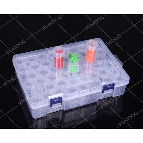 PDMDOG 28/44 Grids Diamond Painting Tools Sets Diamond Embroidery Accessories kits Beads Container Stone Convenience Storage Box