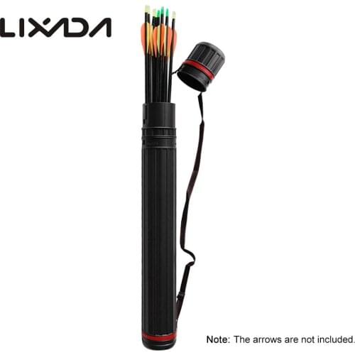 Lixada Adjustable Telescopic Archery Tool Arrow Case Carrier Tube Shoulder Case Bag Hunting Accessories Protection Racks Holders