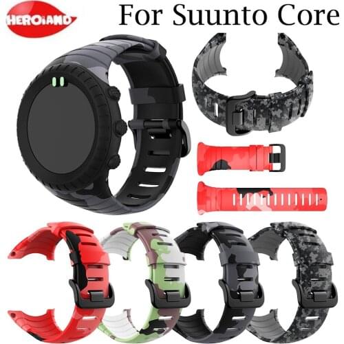 Watchstrap Replacement Silicone Strap for Sunnto core outdoor fashion classic Wristband for Sunnto core Band Bracelet Accessorie