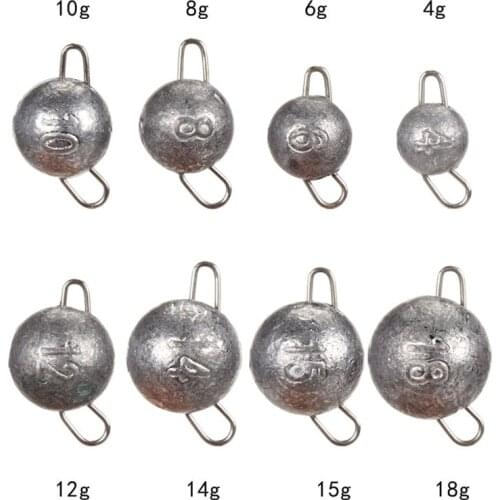 Fishing Cheburashka Sinker Fishing Accesories Jig Head Bullet Weights Soft Lure Group 2g-18g Hook Aggravated Fishing Tackle