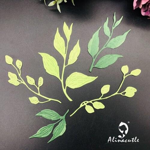 Metal Cutting Die 5pc Leaves Scrapbooking Paper Craft Handmade Card Album Punch Art Cutter Aliancutle 20102301