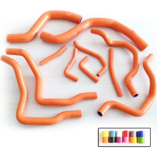 SILICONE RADIATOR HOSE KIT FOR MITSUBISHI LANCER Evolution EVO 7-8 CT9A 4G63 11pcs