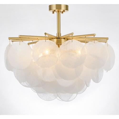 Modern LED Chandelier Luxury Lighting Fixtures Frosted Bubbles Glass Tree Branch Chandelier Living Room Restaurant Decoration