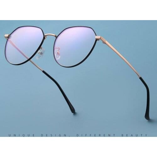 Ultralight Anti Blue Ray Metal Frame Glasses For Men and Women Full Rim Optical Spectacles Hot Selling