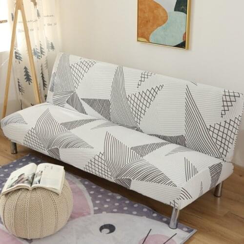 Universal Fold Armless Sofa Bed Cover Folding Seat Slipcover Modern Stretch Covers Stretch Couch Protector Elastic Futon Cover