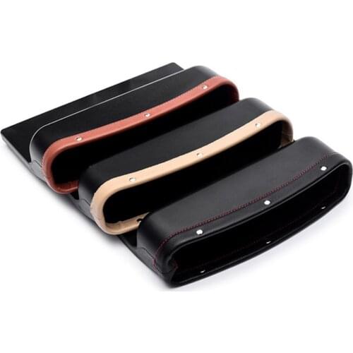 Universal Car Seat Crevice Storage Box PU Leather Car Organizer Cup Holder Auto Gap Side Pocket for Stowing Tidying