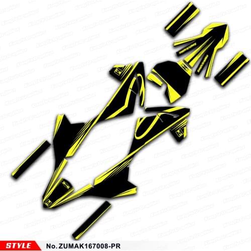 AFTERMARKET Kids Mini Dirt Bike Vinyl Stickers Backgrounds Graphics Adhesives for ZUUMAV K1 50 60 70, Style No.ZUMAK167008-PR