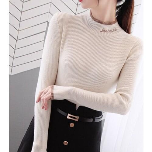 Cahusik Half Turtleneck Sweater Womens 2020 Fall/Winter Apparel